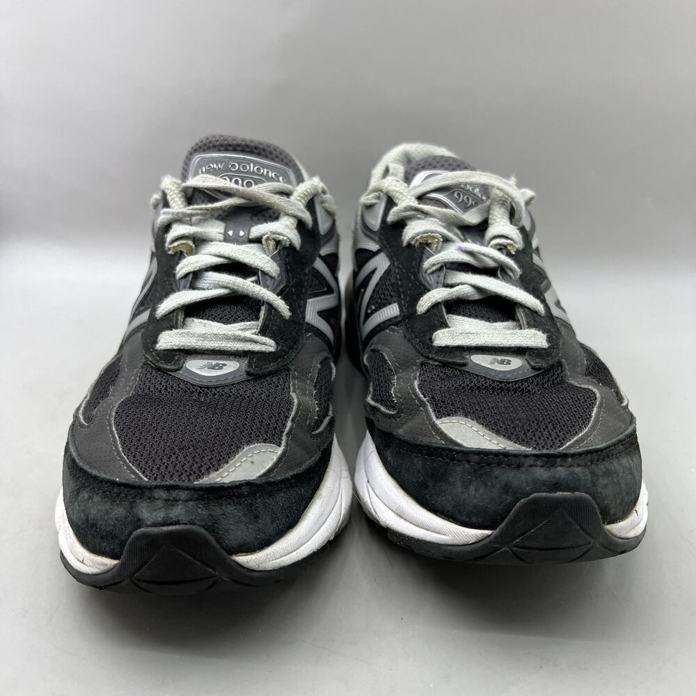 New Balance 990 V6 USA Running Shoes Women Size 7 D Black Suede Comfort Sneakers - Picture 2 of 10